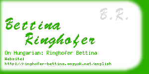 bettina ringhofer business card